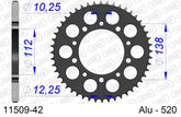 Corona AFAM 11509-42 in all. passo 520 HONDA CB 600 F HORNET 1998  -2006